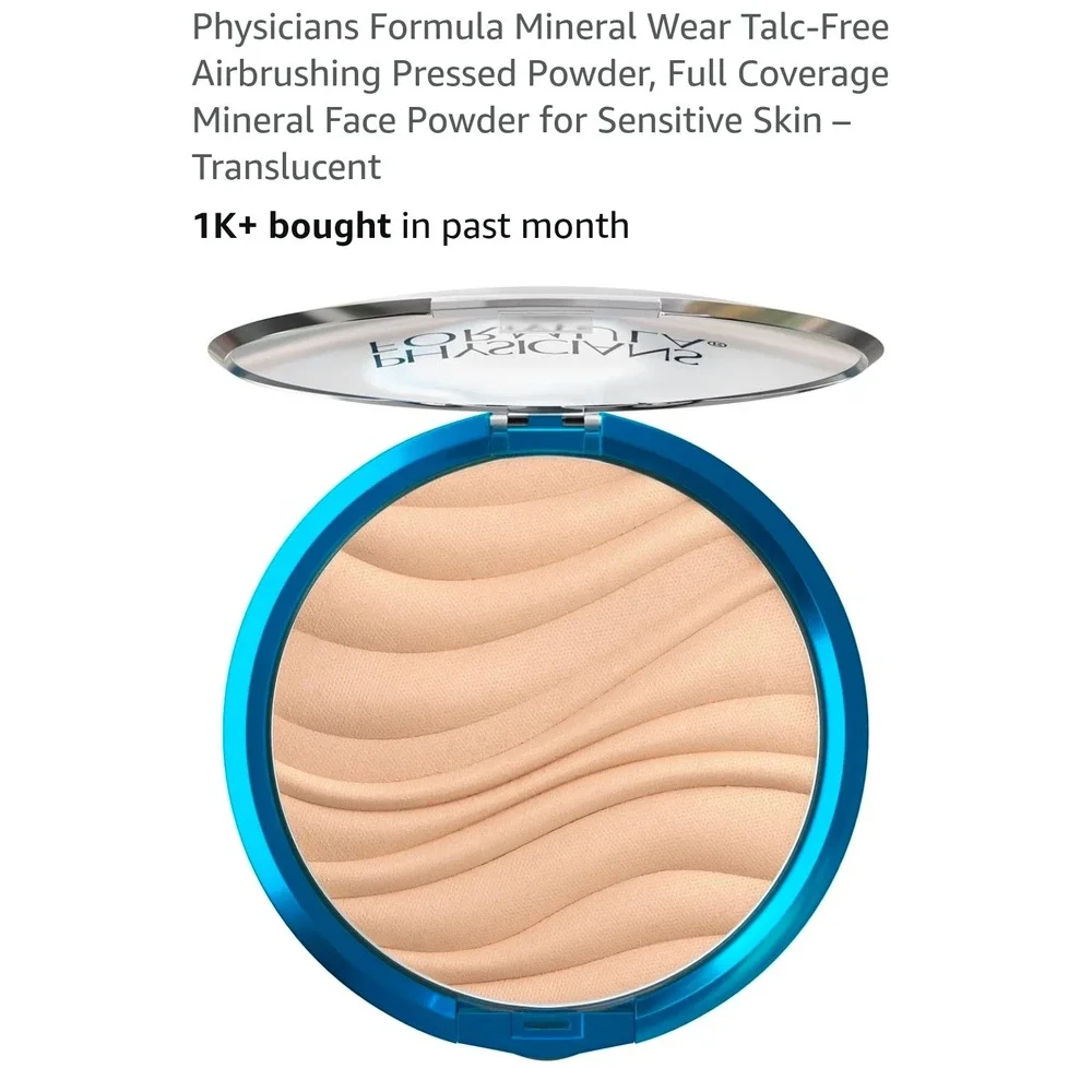 Physicians Formula Mineral Wear Talc-Free Airbrushing Pressed Powder Translucent